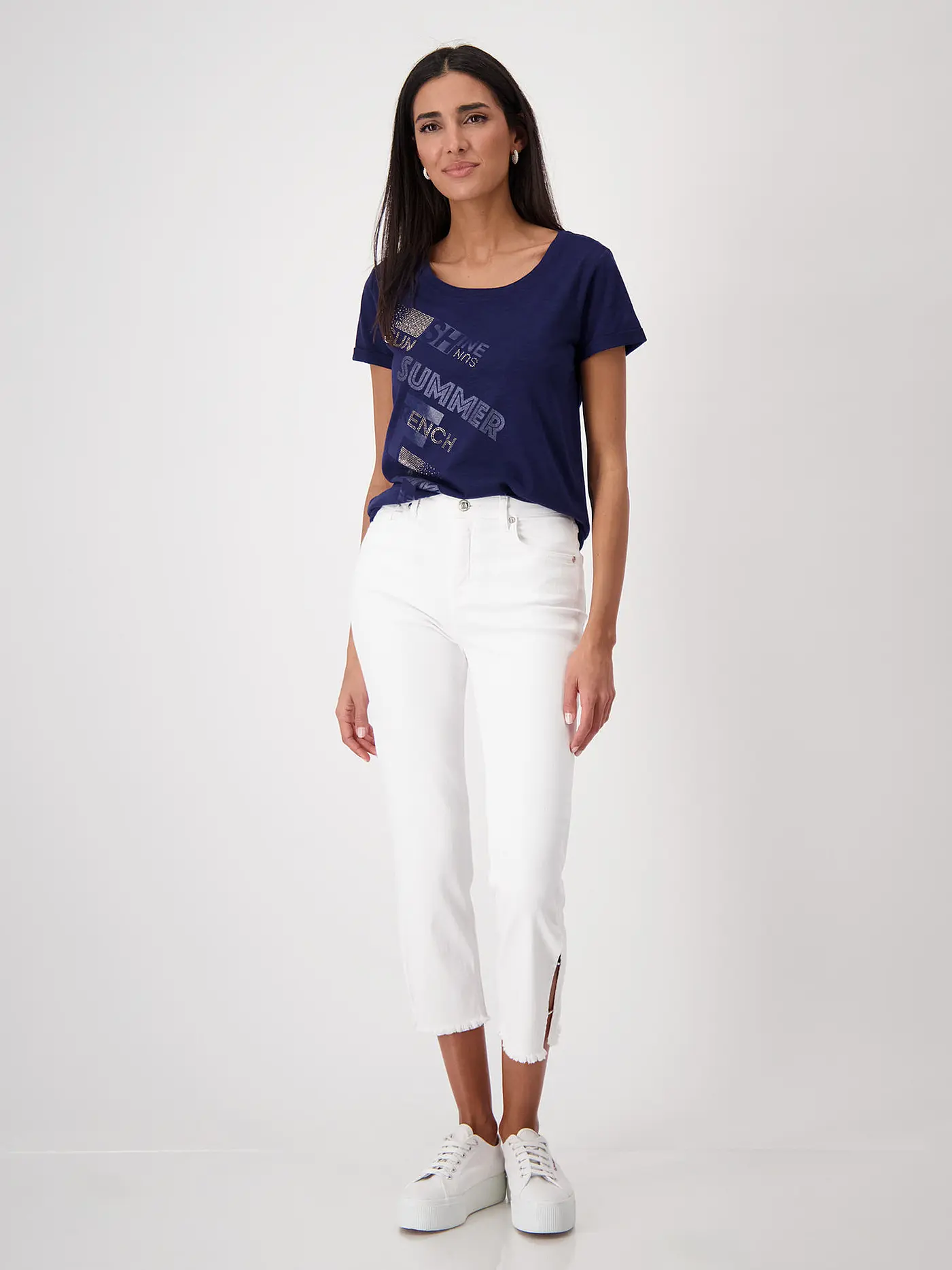 MONARI | T-Shirt SARDINIEN | dunkelblau